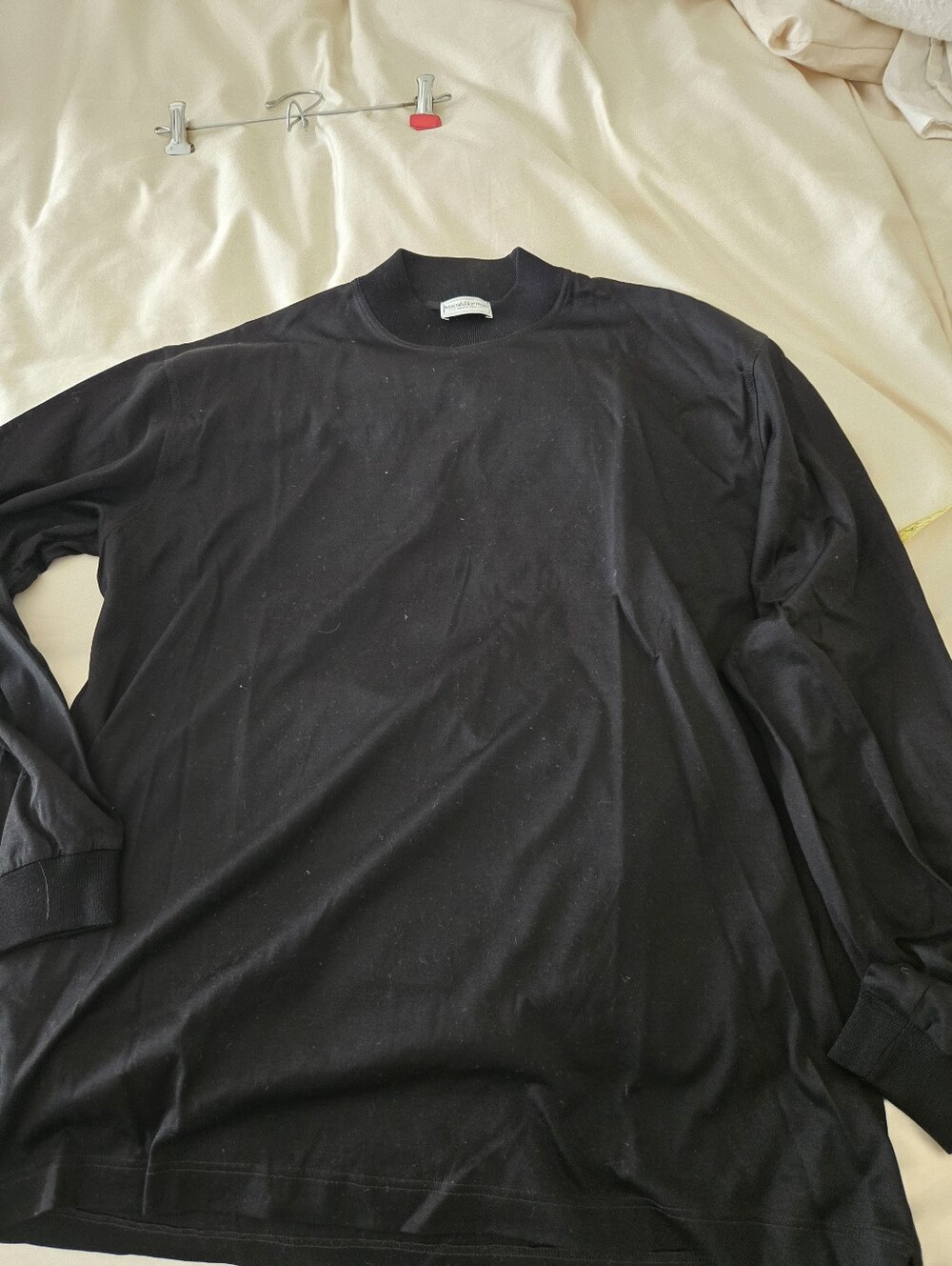 NWOT Maus & Hoffman Men's Long Sleeve Mock Neck Shirt, Black, size XXL, IT54